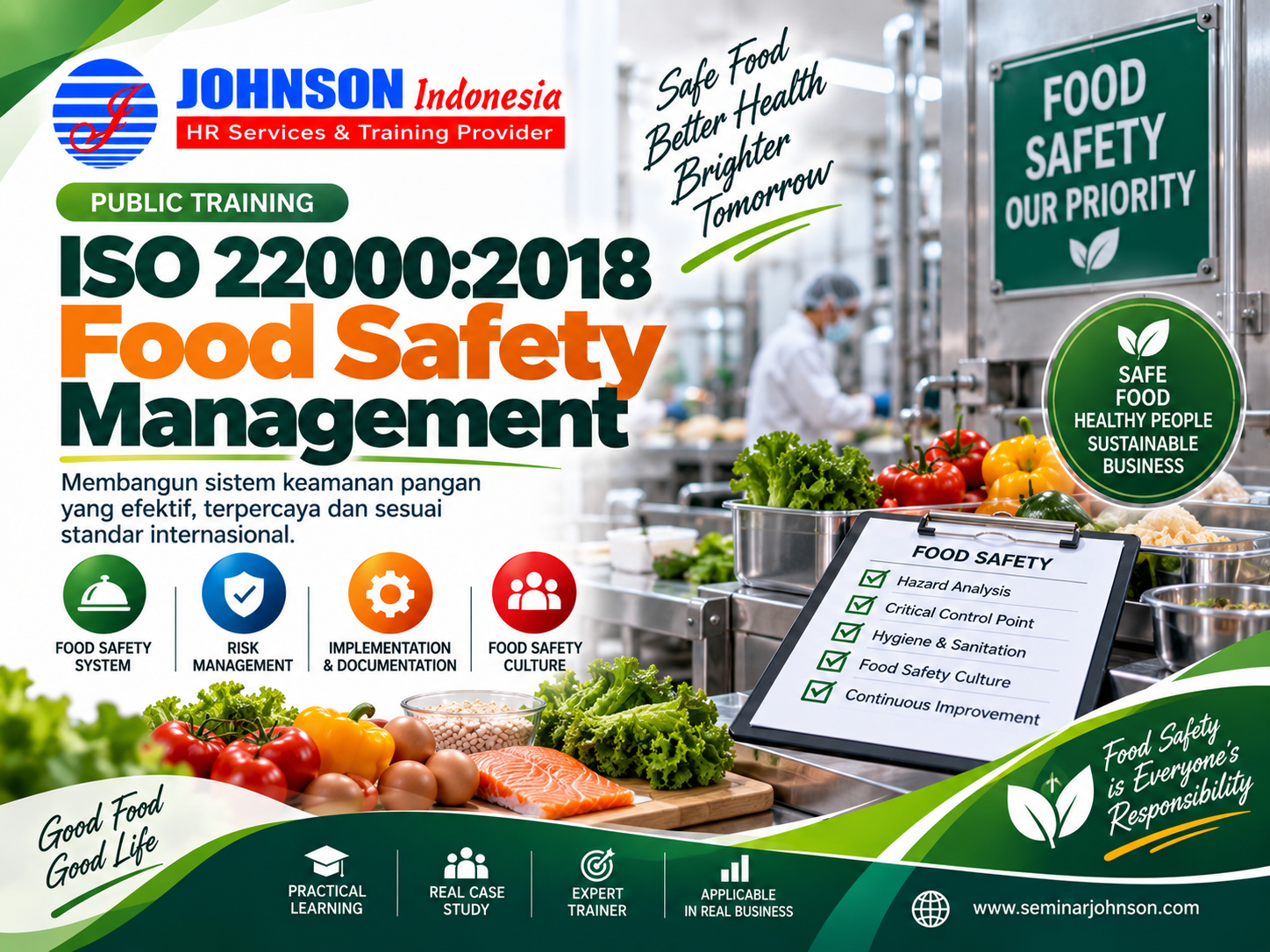  = Training ISO 22000:2018  Food Safety Management Johnson Indonesia