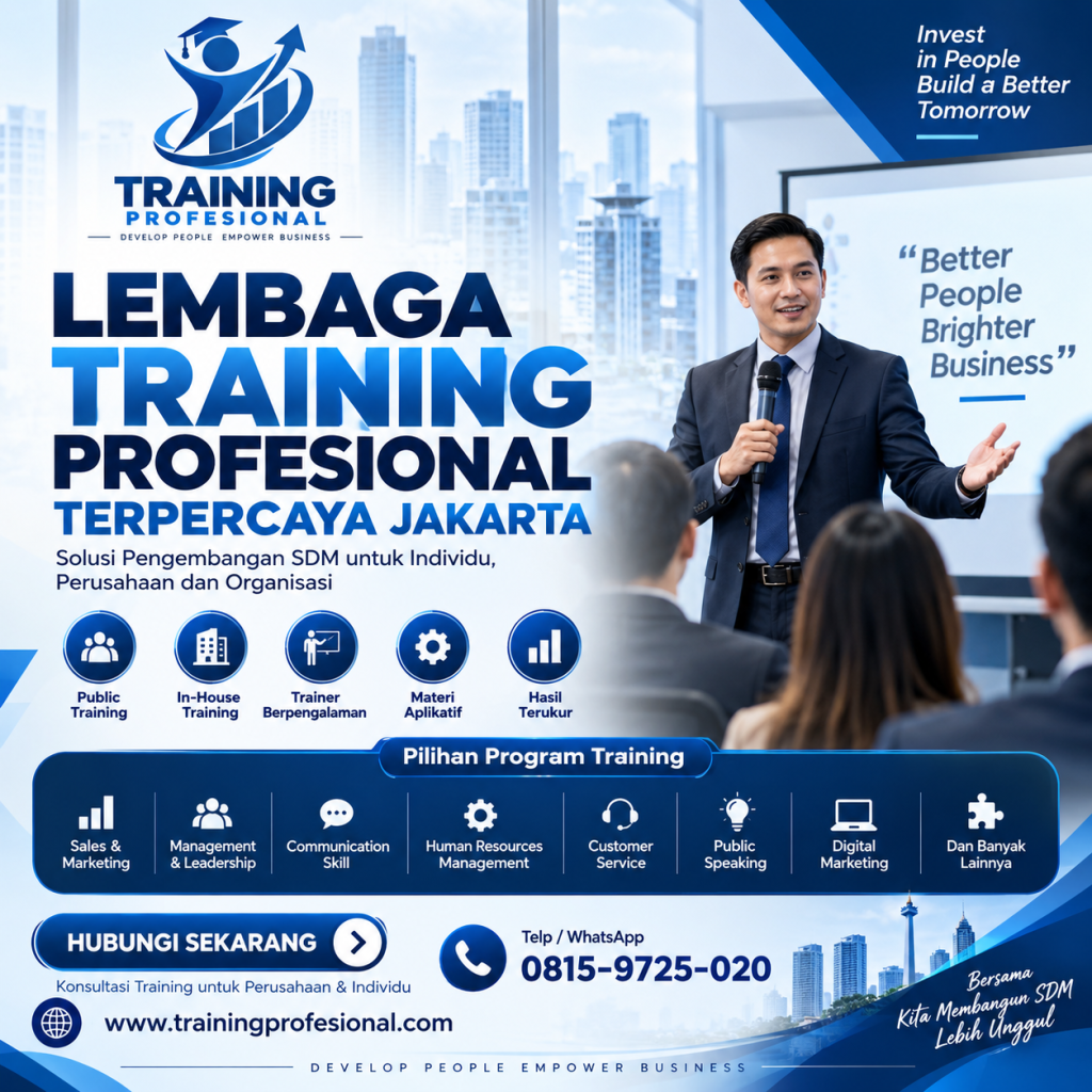 Lembaga Training Profesional Terpercaya Jakarta