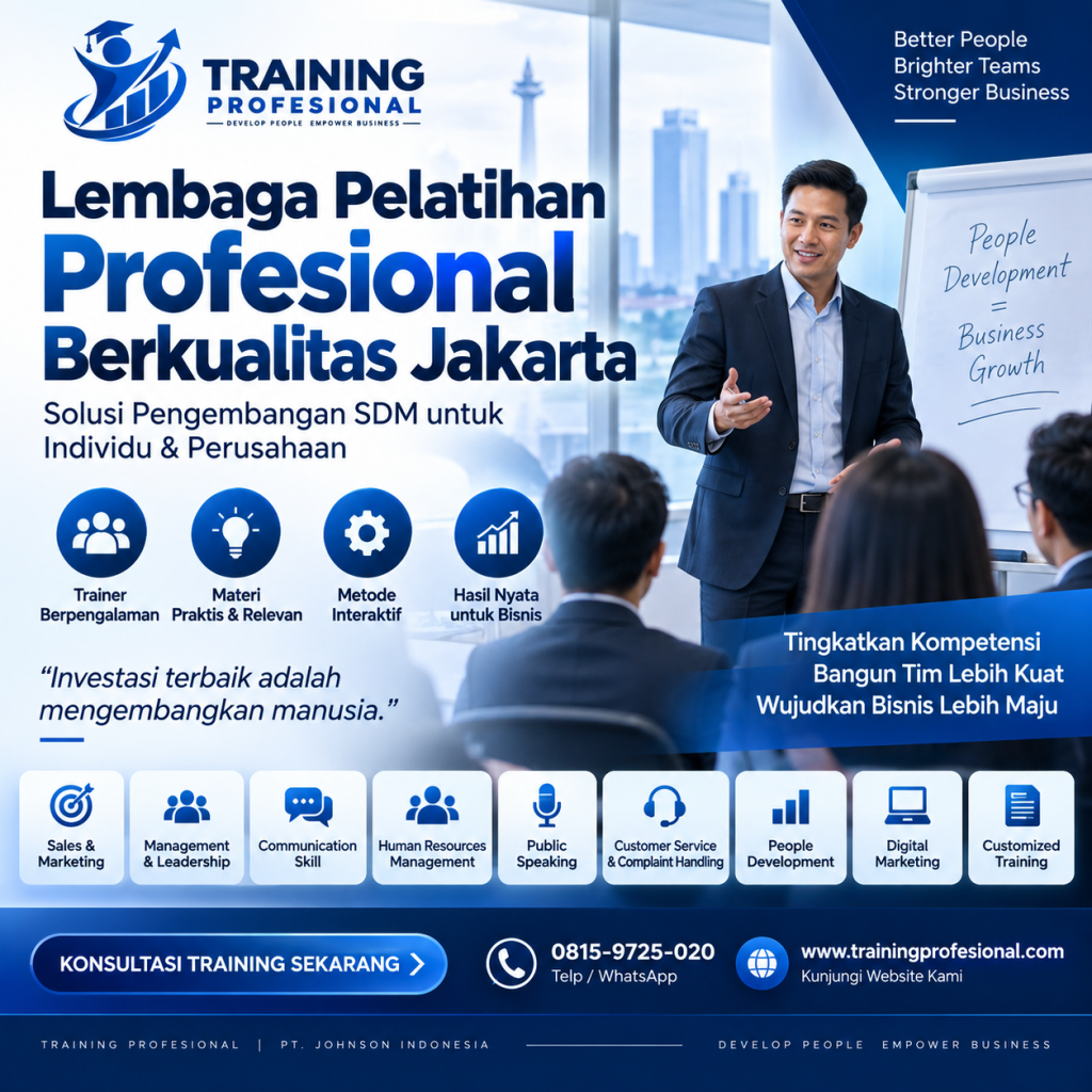 Lembaga Pelatihan Profesional Berkualitas Jakarta